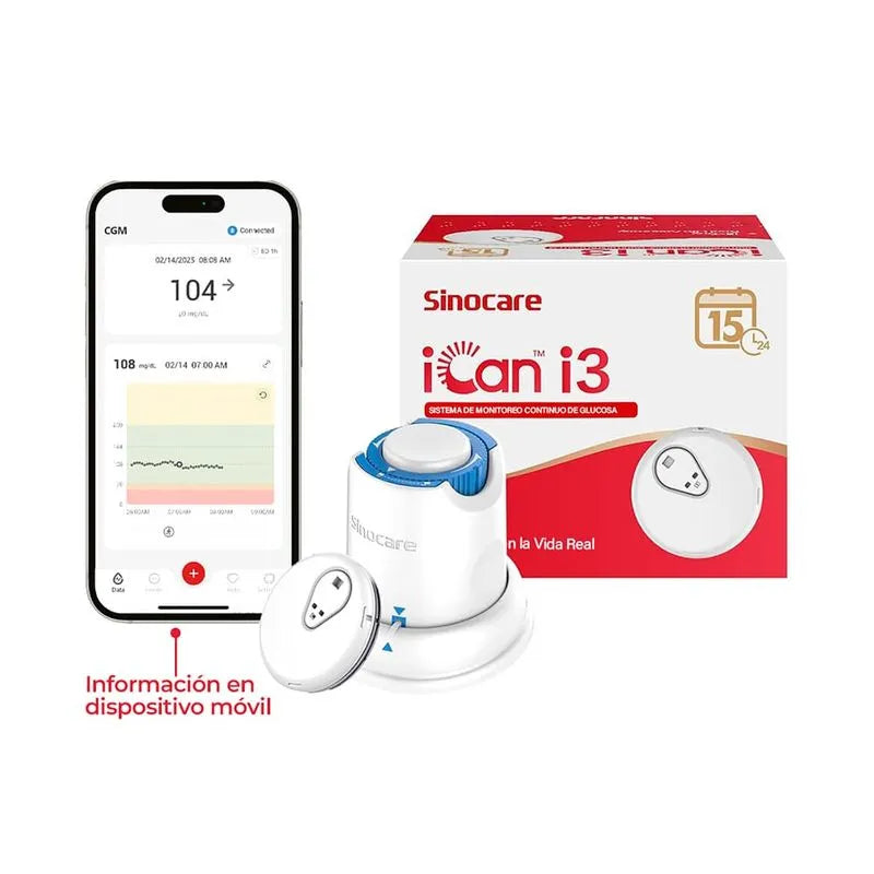 Monitor Continuo De Glucosa Sinocare Ican I3