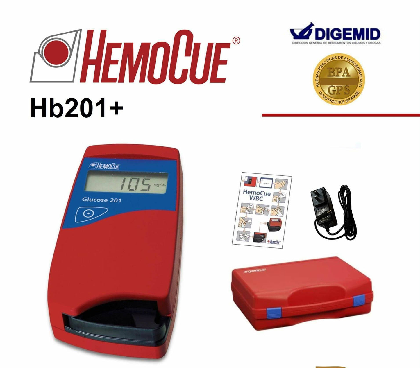 Hemoglobinómetro Portátil Hemocue HB201+