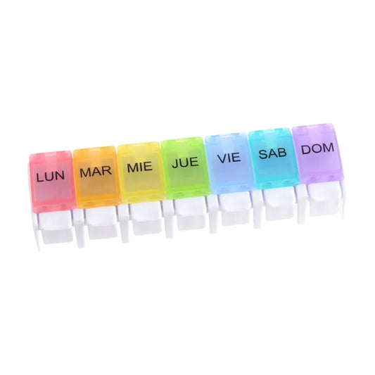 Pastillero Push con 7 compartimientos