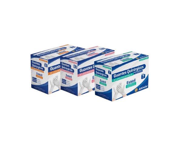 Guantes Quirúrgicos de Látex Estériles Descartables