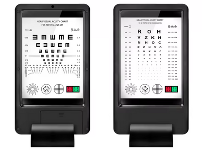 Mini tabla de agudeza visual portatil LED