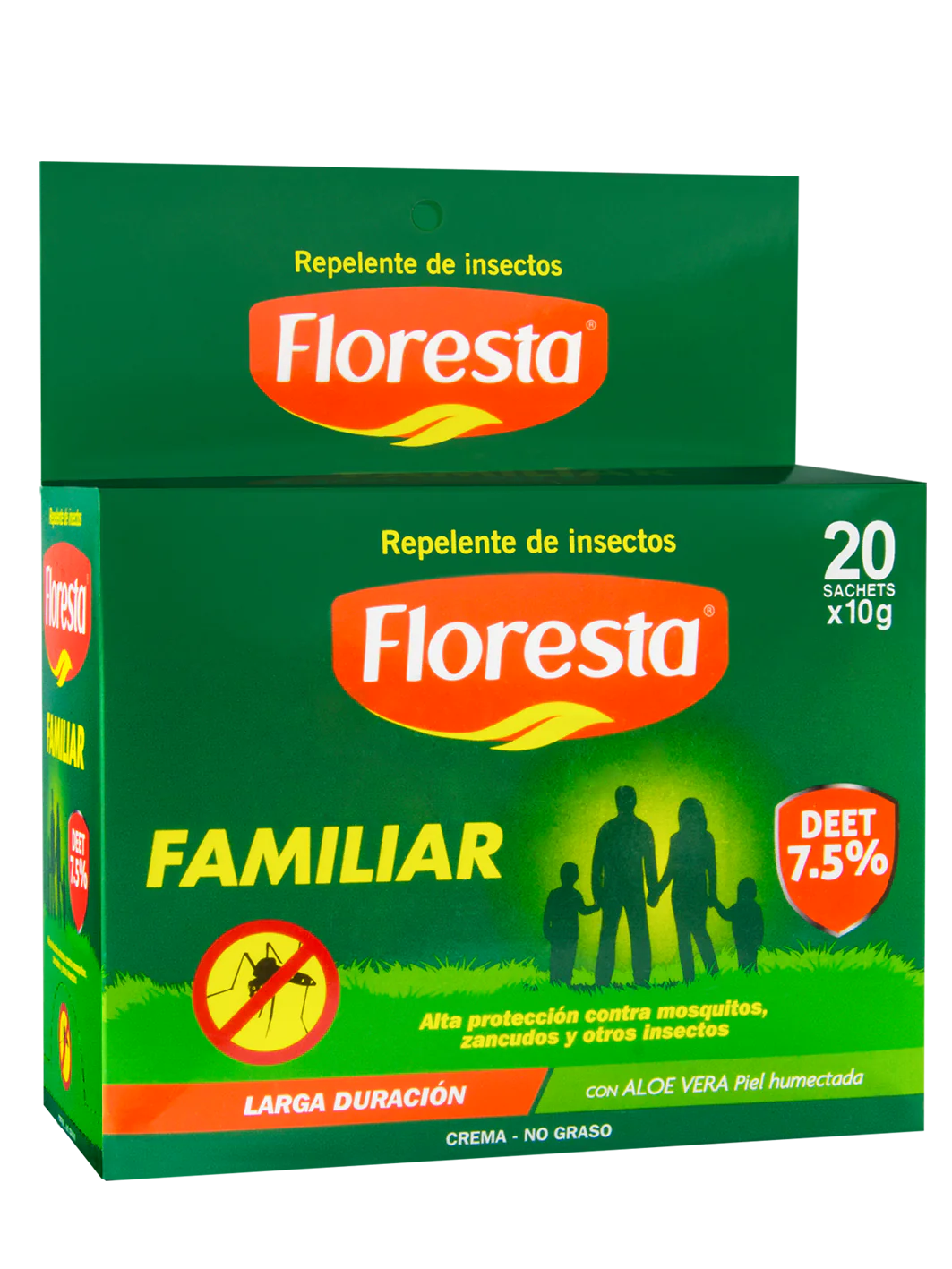 Repelente de Insectos Floresta Familiar Crema 7.5% Deet