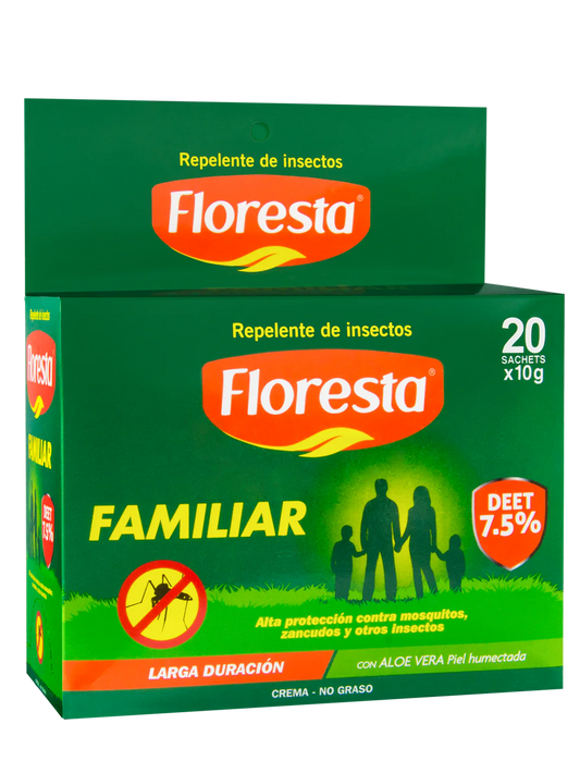 Repelente de Insectos Floresta Familiar Crema 7.5% Deet
