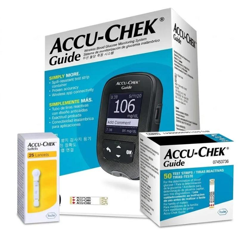 Glucómetro Accu-Chek Guide Kit Completo