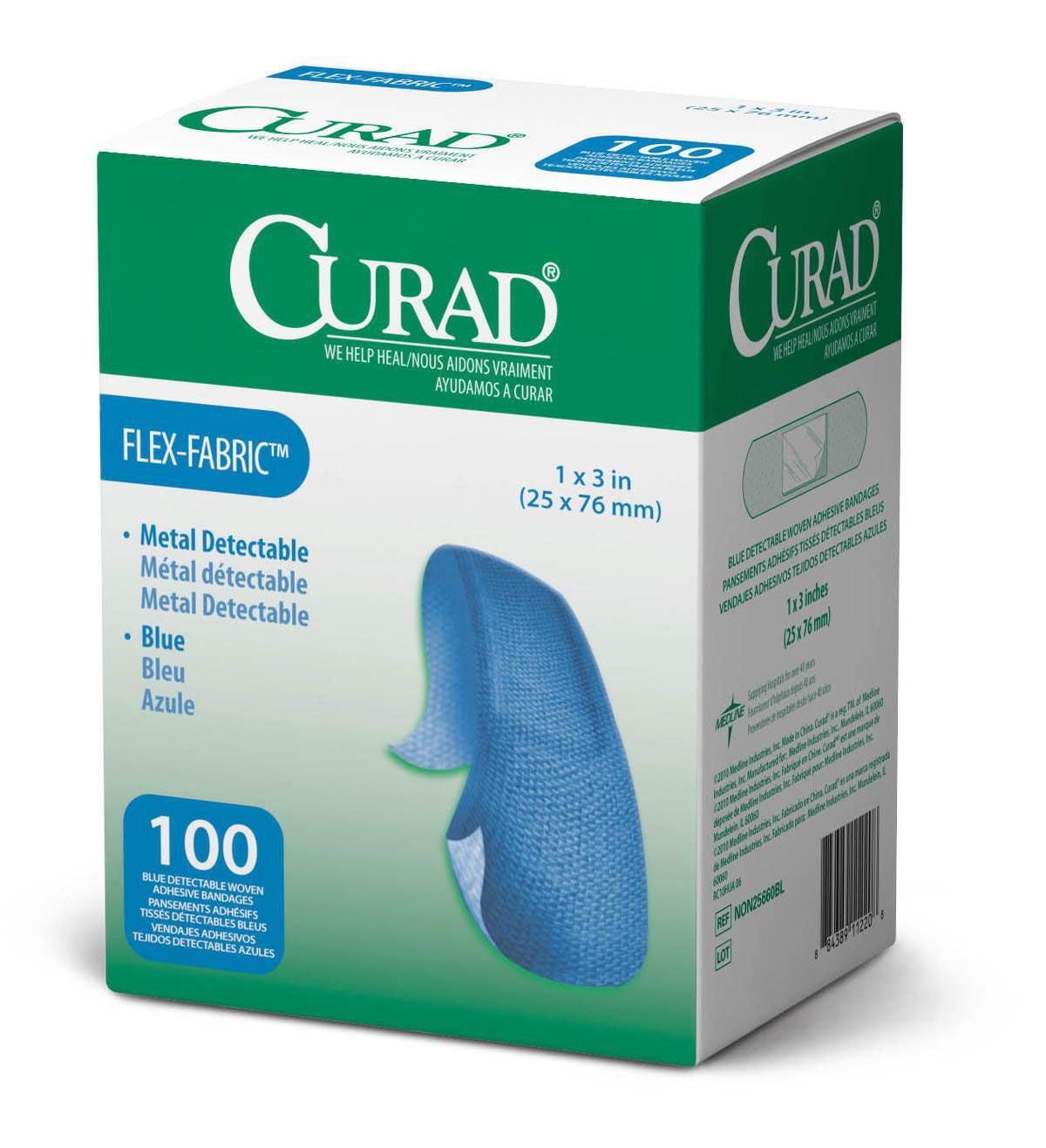 Curitas Azules Con Metal Detectable, Estéril