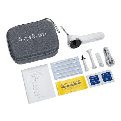 Otoscopio con Camara 4.3mm, con pantalla 1.85" WiFi Compatible con Android/iPhone